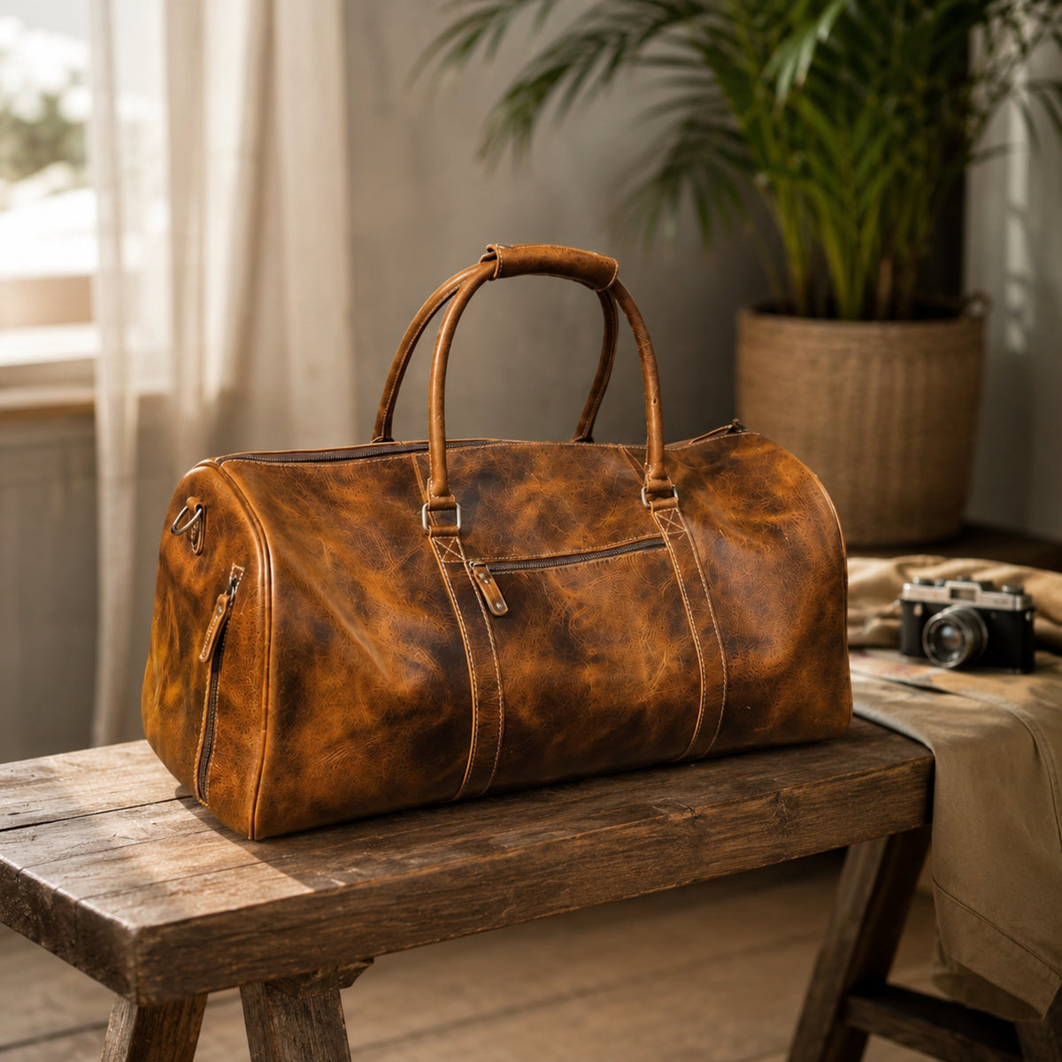 Heritage Buffalo Leather Duffel Bag