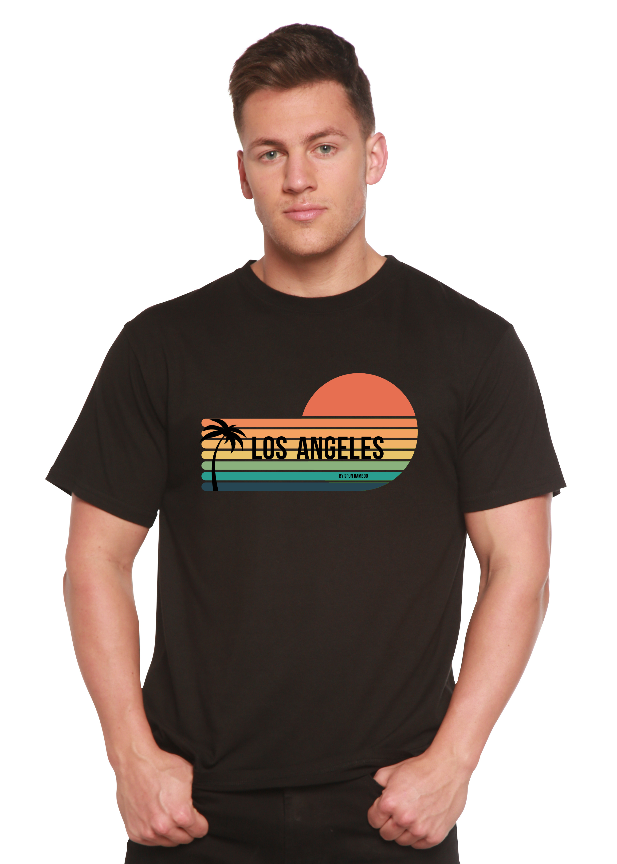 Los Angeles Spun Bamboo Unisex Bamboo Viscose/Organic Cotton Short Sleeve Graphic T-Shirt