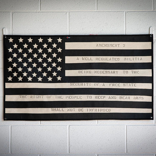 American Flag - Combat Boot Leather - Second Amendment