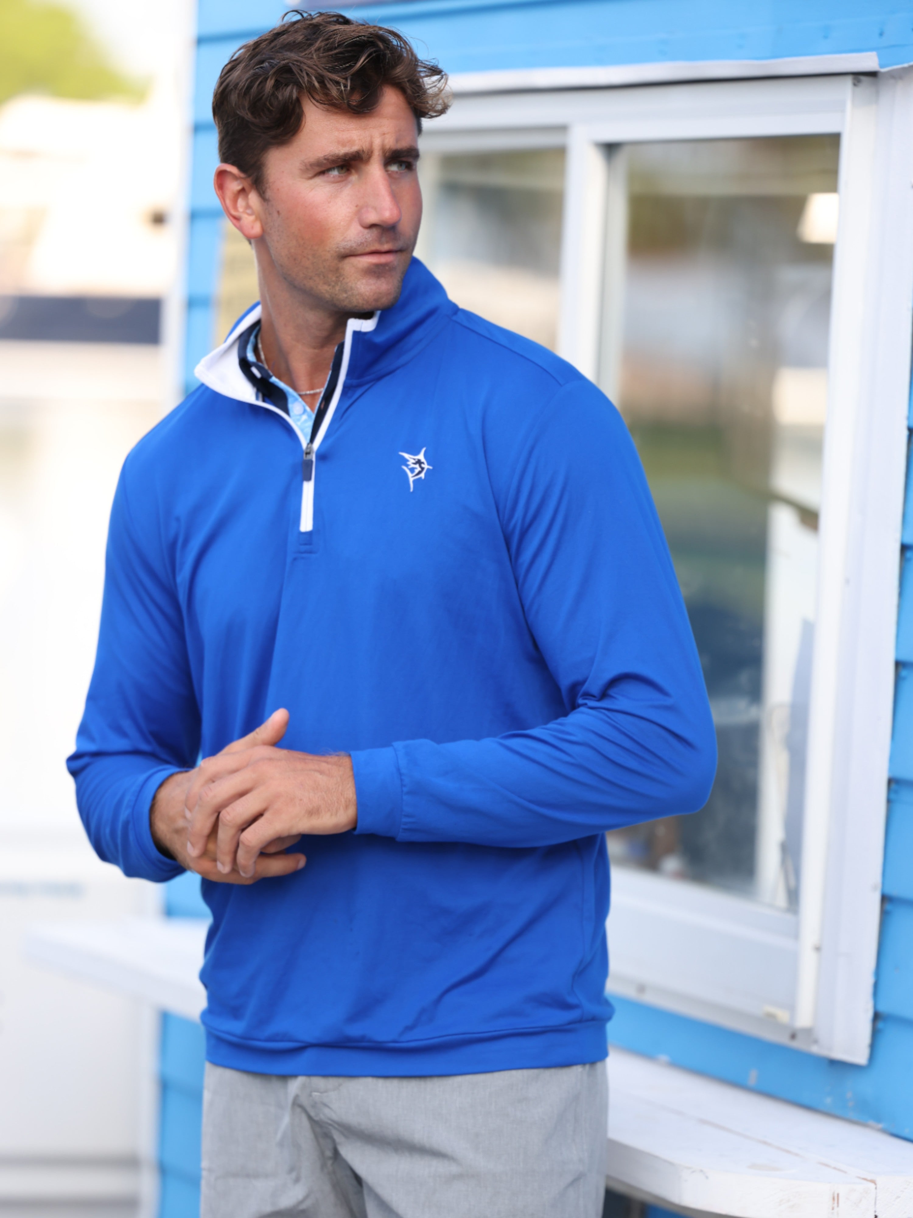 Long Beach Quarter Zip Ultra Soft Lightweight