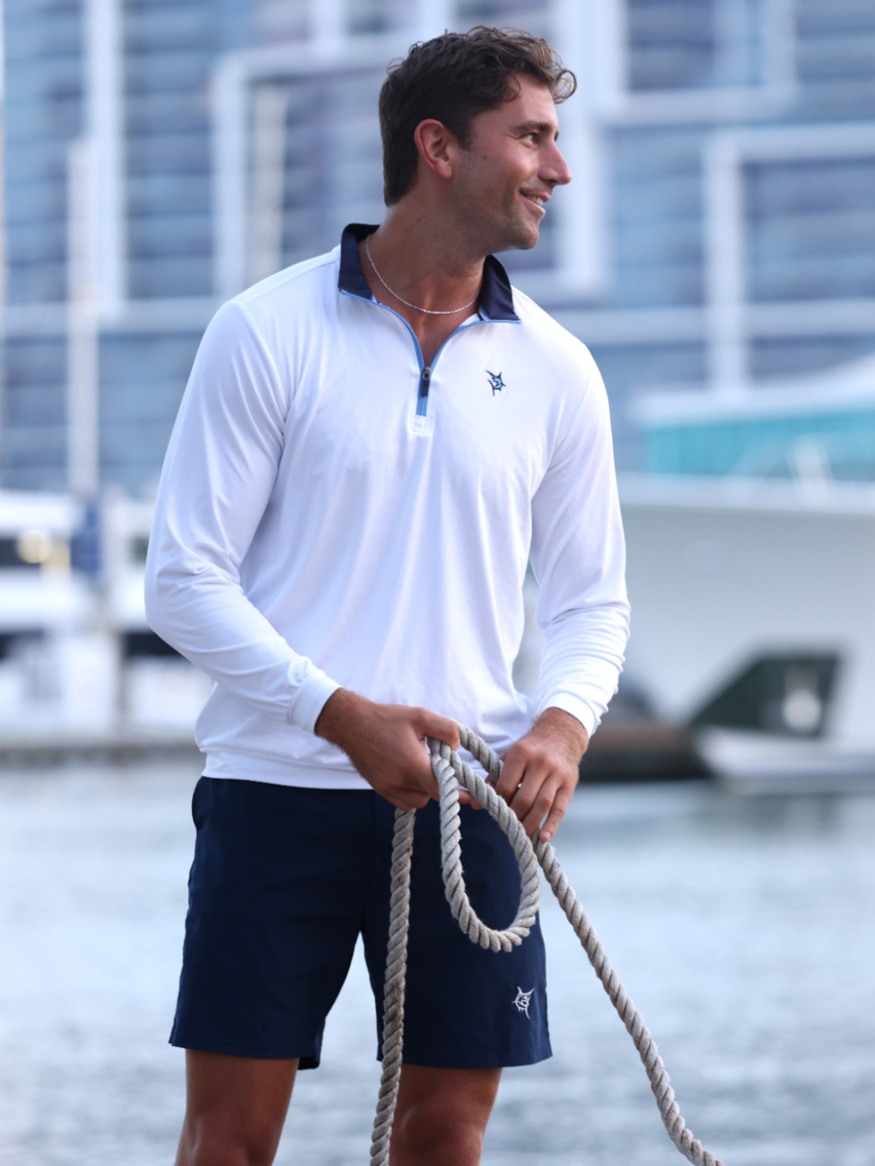 Long Beach Quarter Zip Ultra Soft Lightweight