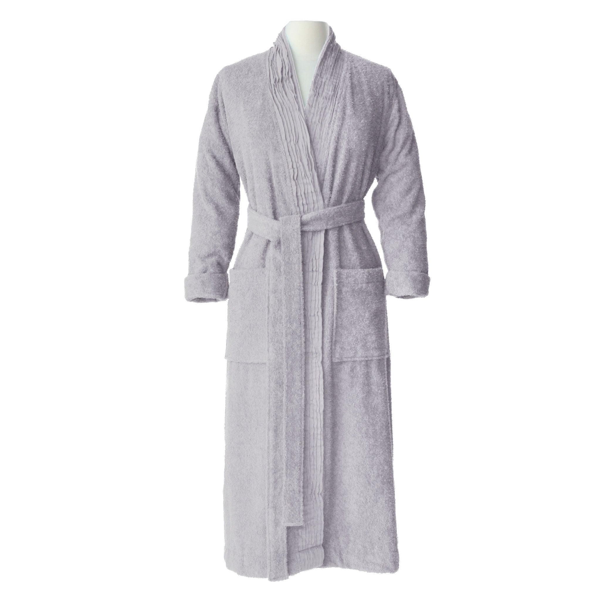 Turkish Cotton Terry Cloth Pleated Bathrobe
