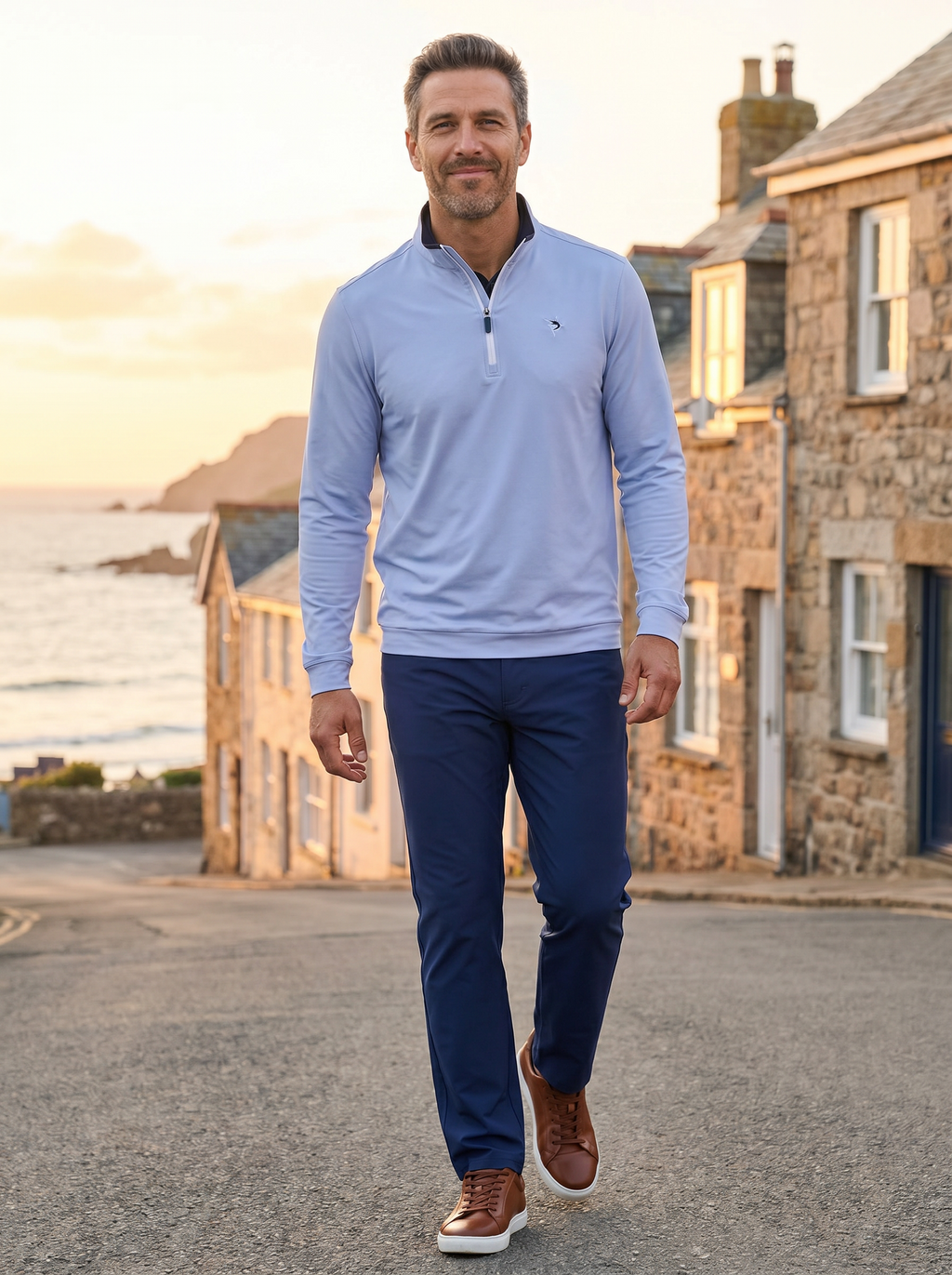 Long Beach Quarter Zip Ultra Soft Lightweight