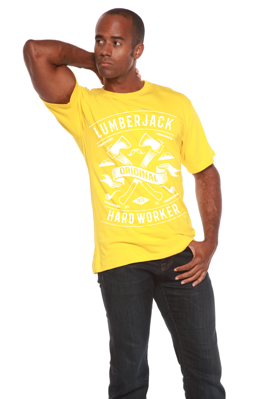 LumberJack Men's Bamboo Viscose/Organic Cotton Short Sleeve Graphic T-Shirt