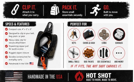 Hot Shot - Scout - Keychain Pouch